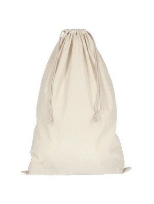 Sac en coton avec double cordon 38x38 cm de diamètre 50x75 cm.