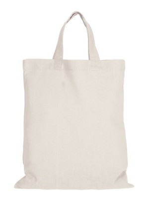 Mini tote bag en coton avec deux anses courtes 22x26 cm