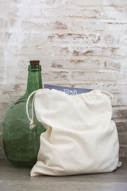 Sac en coton avec double cordon 38x42 cm.