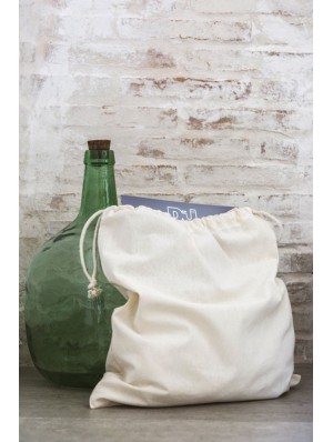 Sac en coton avec double cordon 38x42 cm.