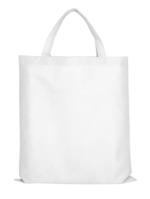 Tote bag classique non tissé avec deux anses courtes 38x42 cm.