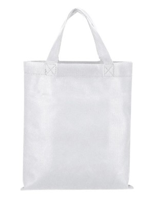 Small non-woven bag with two short handles 22x26 cm.