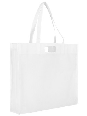 Non-woven double handle bag 44x38+10 cm.