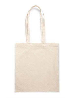 Top cotton tote bags of 180gr with long handles 38x42 cm.