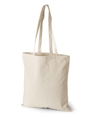 Sac fourre-tout en coton 220 gr. avec de longues poignées.
