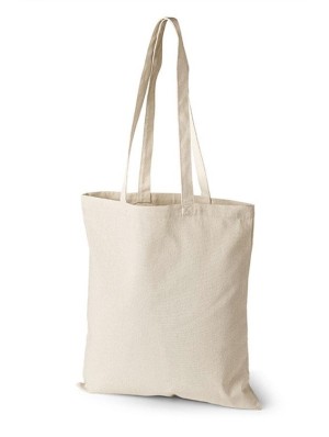 "Tote Bag" de algodón superior 220 gr. con asas largas.