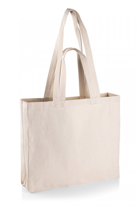 copy of Cotton bag with 12 cm bottom gusset and long handles 48x36 cm.