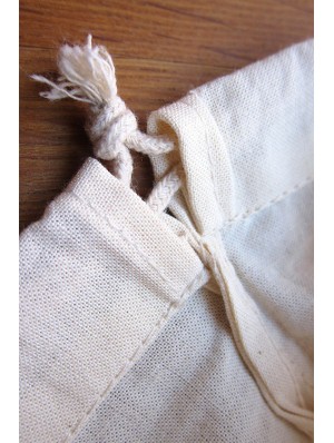 copy of Fair trade cotton double drawstring sack 40x50 cm.