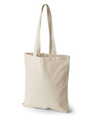 Top cotton tote bags of 180gr with long handles 38x42 cm.