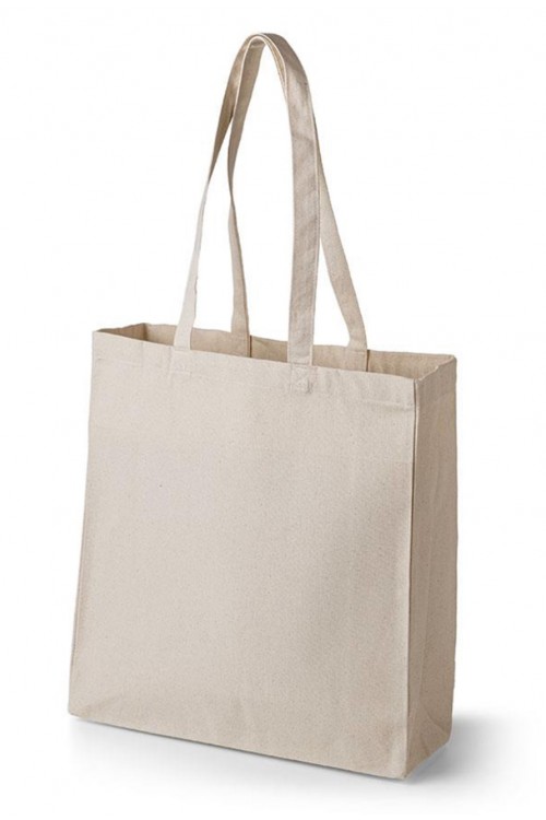 Gusseted canvas hot sale tote bag