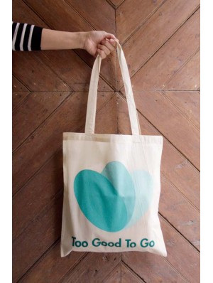 Classic cotton bag with two long handles 38x42 cm.