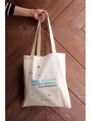 Classic cotton bag with two long handles 38x42 cm.