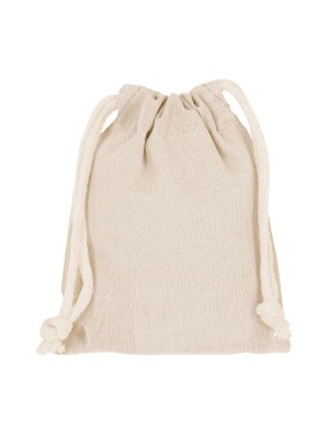 Sacs à cordon en coton, 10x14 cm.