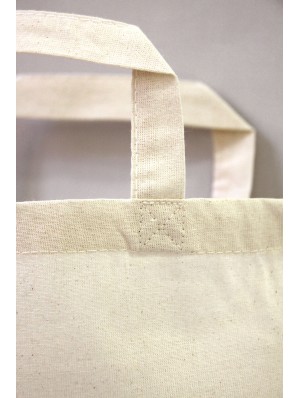 Medium cotton bag with short handles 28x32 cm.
