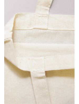 Sac taille moyenne en coton avec deux anses courtes 28x32 cm.