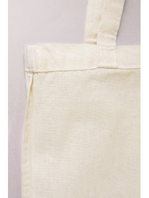 Sac taille moyenne en coton avec deux anses courtes 28x32 cm.