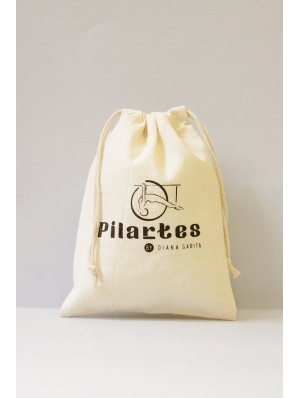 Pochon en coton avec double cordon 15x20 cm.