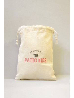 Pochon en coton avec double cordon 15x20 cm.