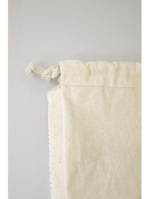 Pochon en coton avec double cordon 15x20 cm.