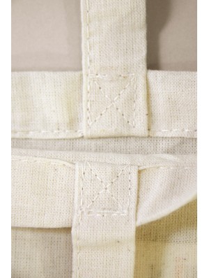 Mini tote bag en coton avec deux anses courtes 22x26 cm