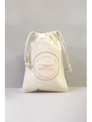 Sacs à cordon en coton, 10x14 cm.