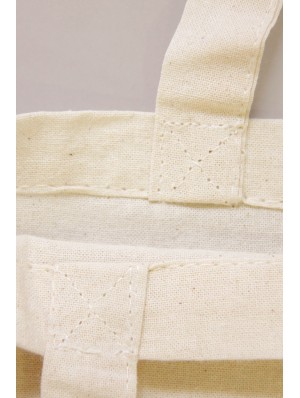 Small cotton bag with two short handles 28x32 cm