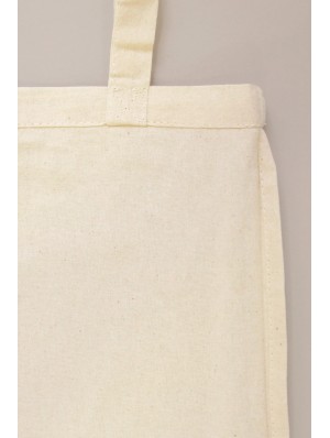 Sac en coton équitable avec deux anses courtes 28x32cm.