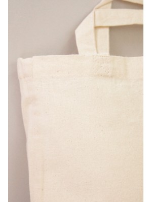 Small cotton bag with two short handles 28x32 cm