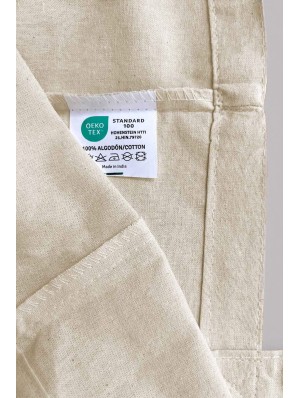 Tote bag classique en coton avec deux anses longues 38x42 cm.