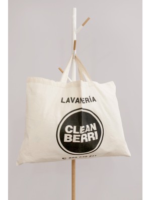 Grand sac en coton avec deux anses courtes 70x50 cm