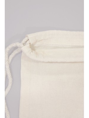 Sac à dos en coton sans fond avec double cordon 38x46 cm.