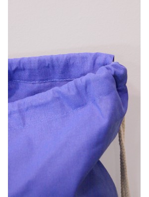Sac à dos en coton sans fond avec double cordon 38x46 cm.