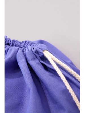 Mochilas de algodón sin fondo con cordón doble 38x46 cm.