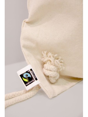 Mochilas de algodón de comercio justo 38x46 cm.