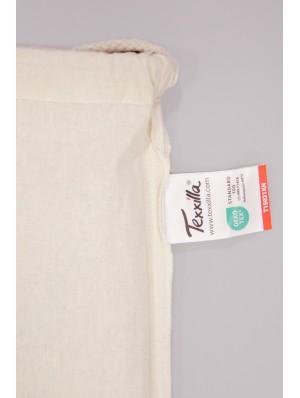 Sac à dos en coton équitable sans fond avec double cordon 38x46 cm.