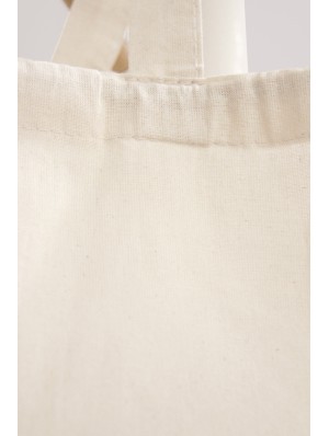 Sac classique en coton avec deux anses courtes et cordon 38x42 cm