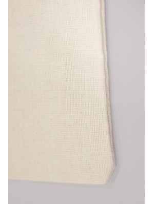 Sac classique en coton avec deux anses courtes et cordon 38x42 cm