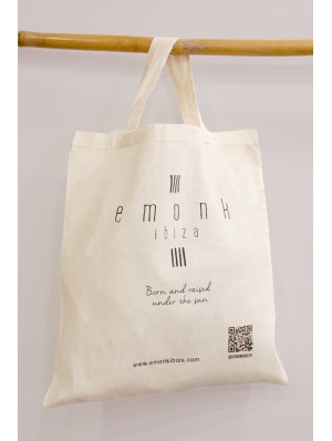 Tote bag classique en coton avec deux anses courtes 38x42 cm