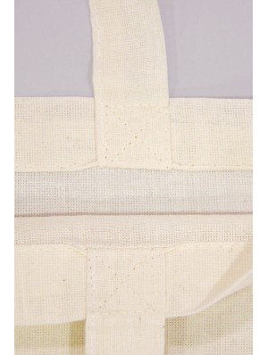 Tote bag classique en coton avec deux anses courtes 38x42 cm