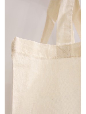 Tote bag classique en coton avec deux anses courtes 38x42 cm
