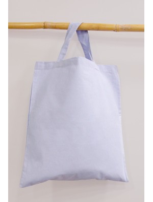Tote bag classique en coton avec deux anses courtes 38x42 cm