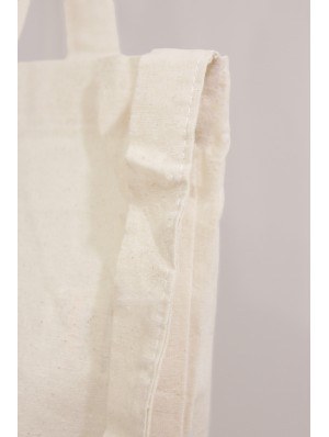 Sac bandoulière en coton avec une anse longue et deux anses courtes 38x42 cm