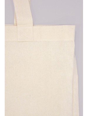 Fairtrade cotton bag with long handles 38x42 cm.