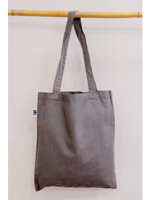 Fairtrade cotton bag with long handles 38x42 cm.