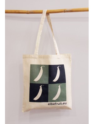 Tote bag classique en coton avec deux anses longues 38x42 cm.