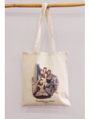 Classic cotton bag with two long handles 38x42 cm.