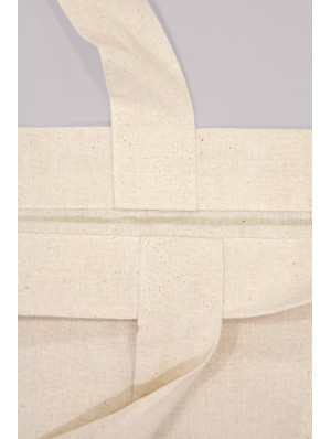Square cotton bag with short handles 50x50 cm.