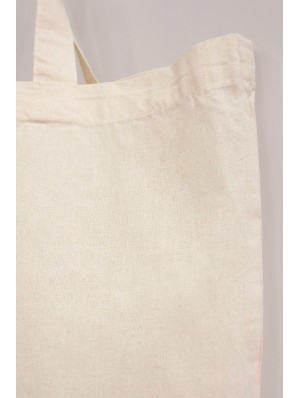 Square cotton bag with short handles 50x50 cm.