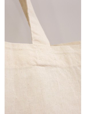 Square cotton bag with short handles 50x50 cm.