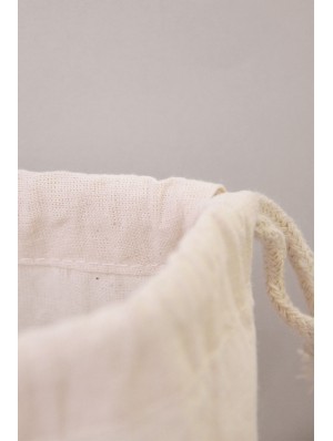 Pochon en coton avec double cordon 30x45 cm.